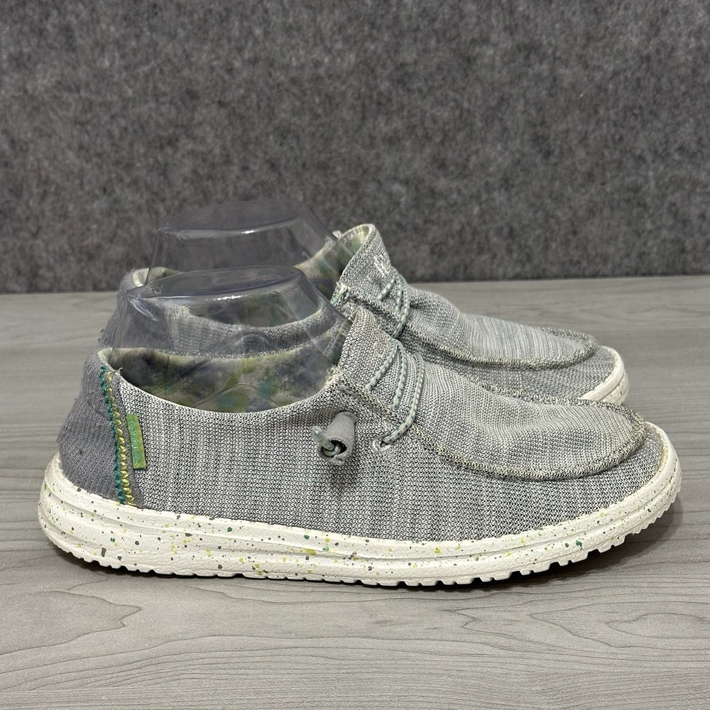 Hey Dude Wendy Stretch Pearl River Casual Shoes Women's Size 7 Gray Knit